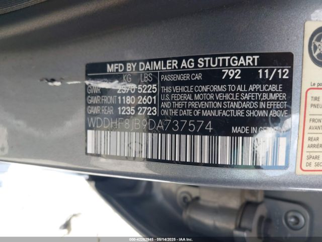 2013 MERCEDES-BENZ E 350 WDDHF8JB9DA737574 Photo 8