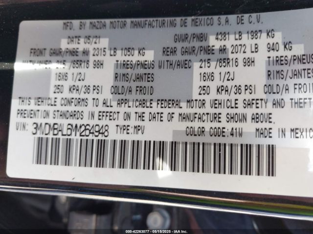3MVDMBAL6MM264948 Mazda Cx-30 2.5 S