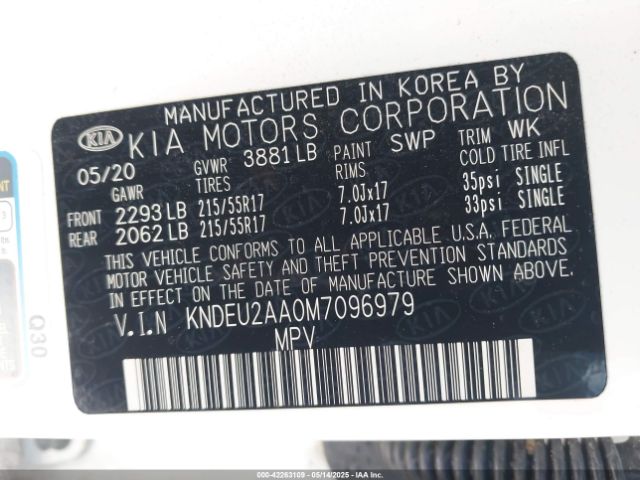 2021 KIA SELTOS KNDEU2AA0M7096979 Photo 8
