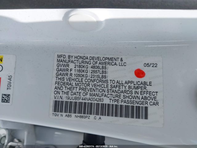 2022 ACURA TLX 19UUB5F44NA004283 Photo 8