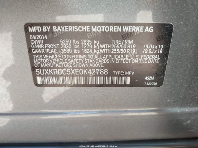 5UXKR0C5XE0K42788 BMW X5 Xdrive35i