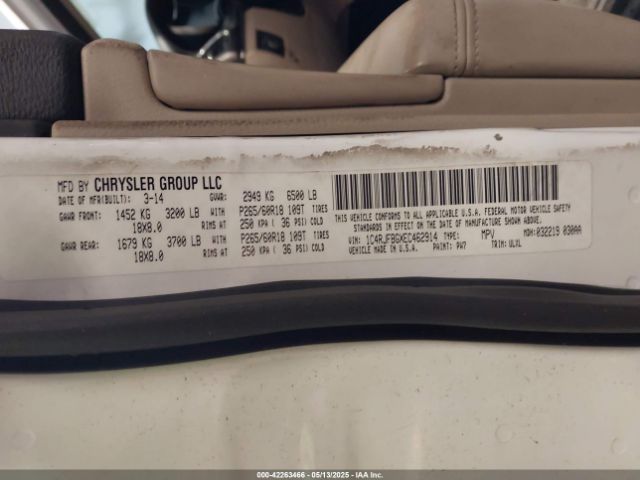 1C4RJFBGXEC462914 Jeep Grand Cherokee Limited