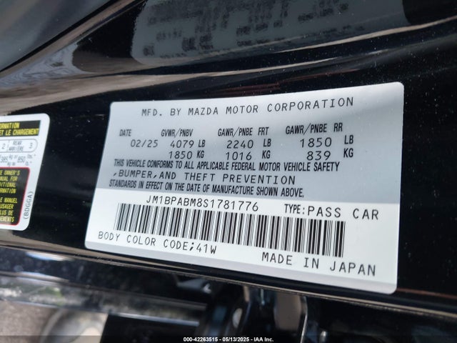 Mazda py cylinder deactivation 2025 JM1BPABM8S1781776 Image 9