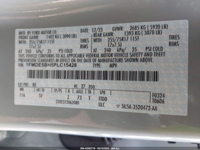 2023 FORD BRONCO 1FMDE5BH5PLC15428 Photo 8
