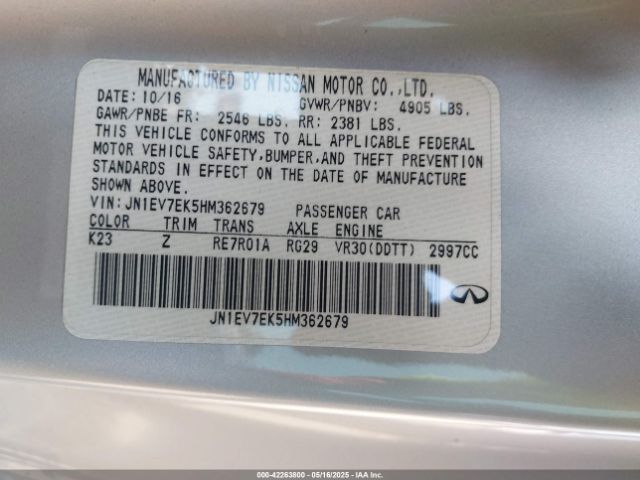 JN1EV7EK5HM362679 Infiniti Q60