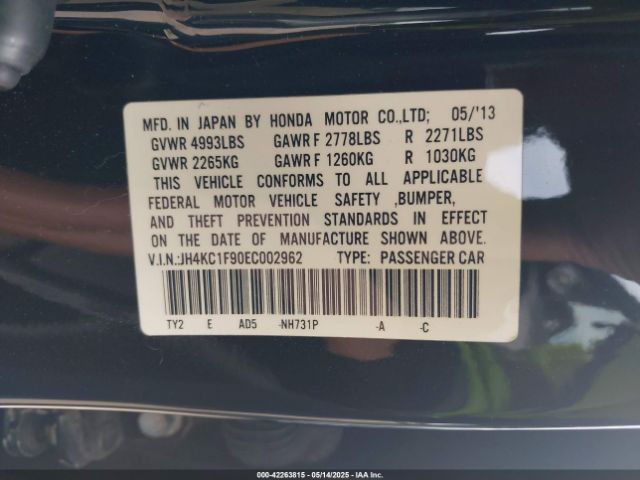 JH4KC1F90EC002962 Acura RLX