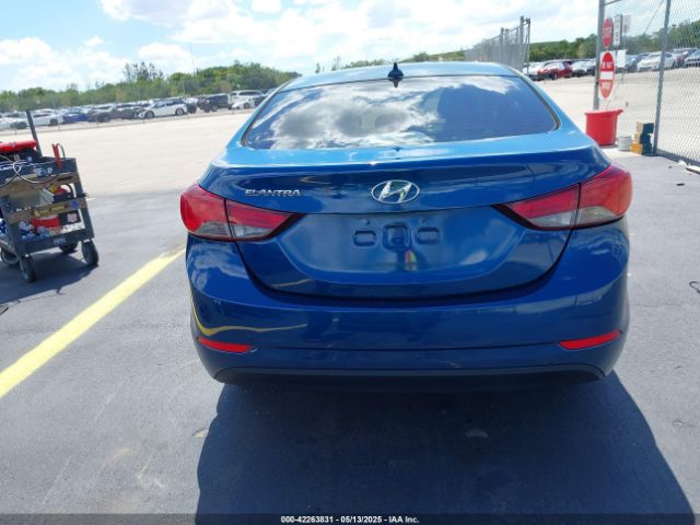 KMHDH4AE6GU649229 Hyundai ELANTRA SE