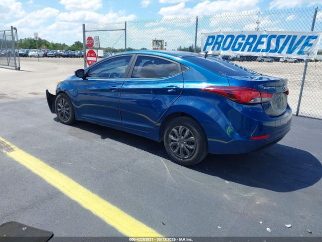 KMHDH4AE6GU649229 Hyundai ELANTRA SE