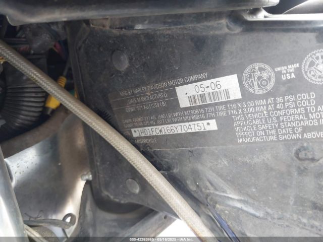 2006 HARLEY-DAVIDSON FLHTCUI 1HD1FCW166Y704751 Photo 9