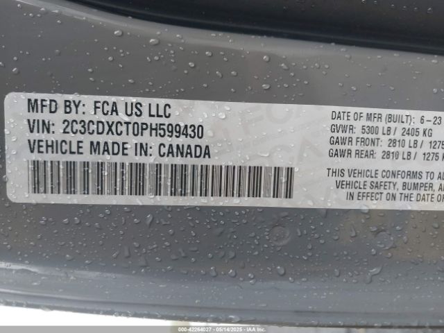 2023 DODGE CHARGER 2C3CDXCT0PH599430 Photo 8