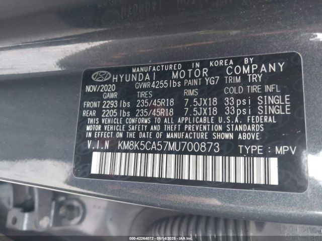 KM8K5CA57MU700873 Hyundai t-gdi gamma