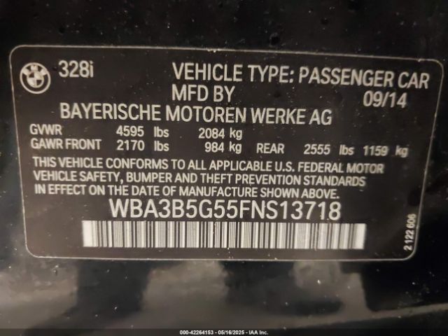 WBA3B5G55FNS13718 BMW 328i Xdrive