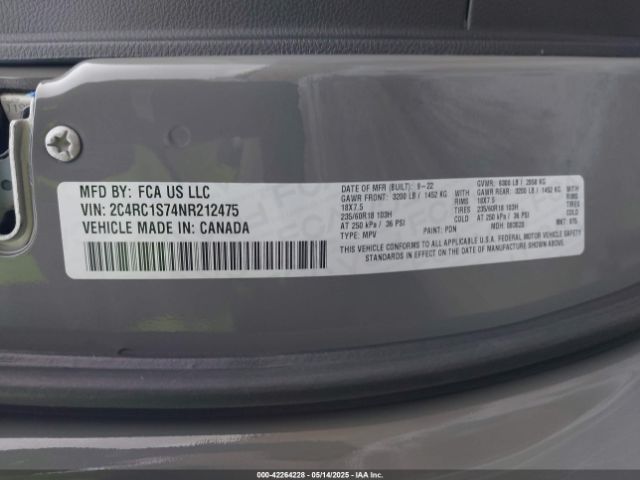 2022 CHRYSLER PACIFICA HYBRID 2C4RC1S74NR212475 Photo 8