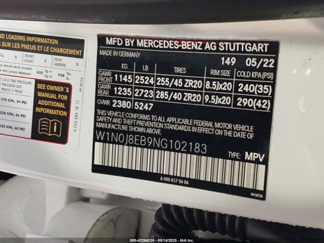 2022 MERCEDES-BENZ GLC 300 W1N0J8EB9NG102183 Photo 8