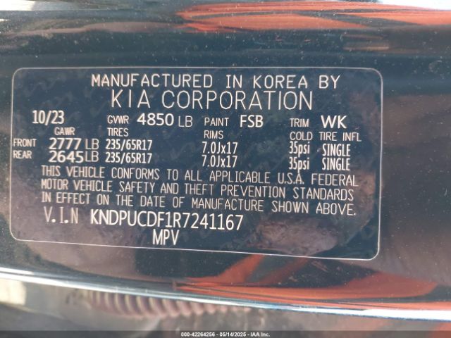2024 KIA SPORTAGE KNDPUCDF1R7241167 Photo 8