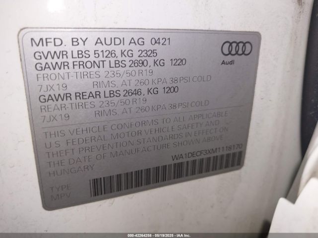 2021 AUDI Q3 WA1DECF3XM1118170 Photo 8