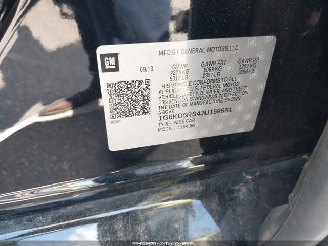 2018 CADILLAC CT6 1G6KD5RS4JU159681 Photo 8