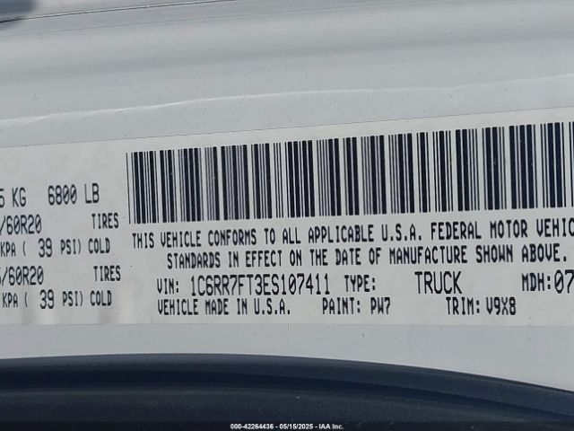 1C6RR7FT3ES107411 RAM 1500 Express