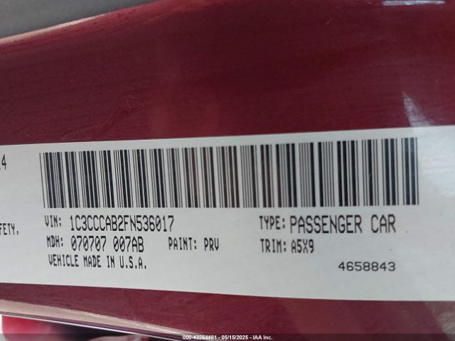 2015 CHRYSLER 200 1C3CCCAB2FN536017 Photo 8