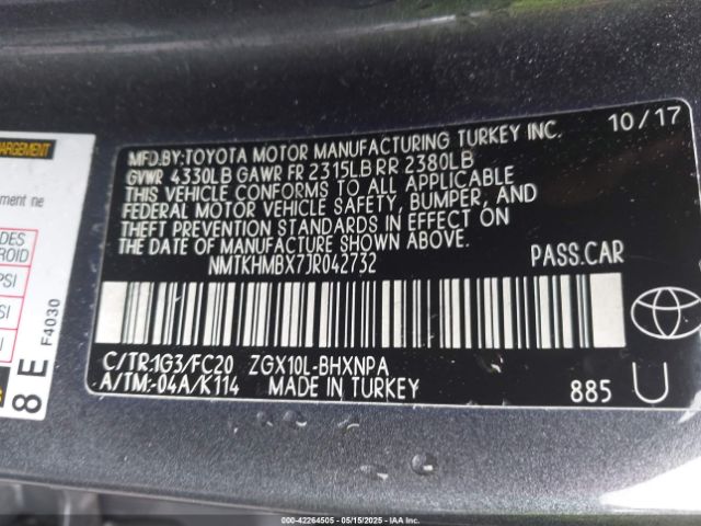 NMTKHMBX7JR042732 Toyota C-HR XLE