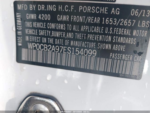 2014 PORSCHE 911 WP0CB2A97ES154099 Photo 8