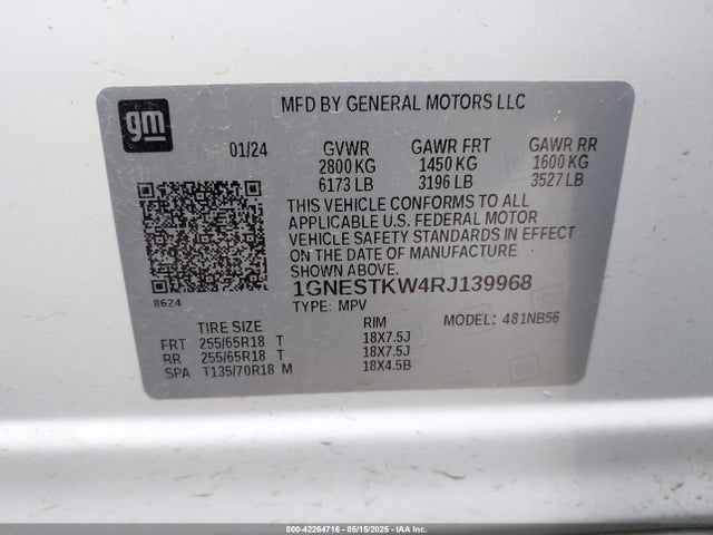 1GNESTKW4RJ139968 Chevrolet lfy