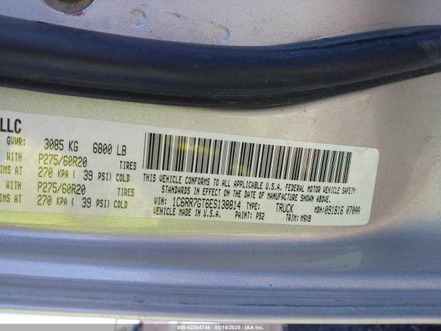 1C6RR7GT6ES138814 RAM 1500 Big Horn