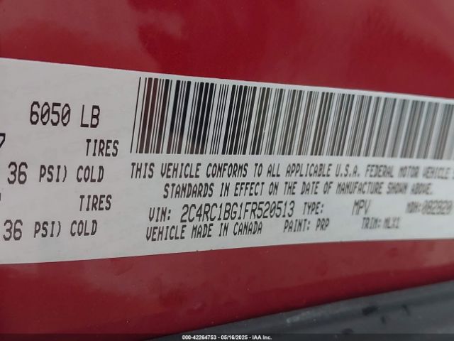2015 CHRYSLER TOWN & COUNTRY 2C4RC1BG1FR520513 Photo 8