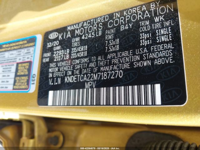 KNDETCA22M7187270 KIA Seltos Sx Turbo