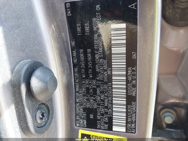 5TDKZRFH1KS563414 Toyota 2gr-fks