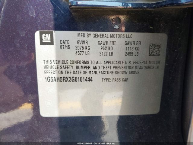 2016 CADILLAC ATS 1G6AH5RX3G0101444 Photo 8