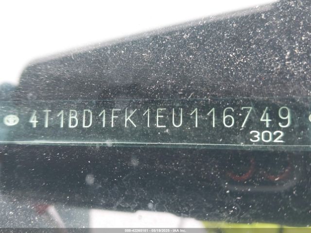 4T1BD1FK1EU116749 Toyota Camry Hybrid Le