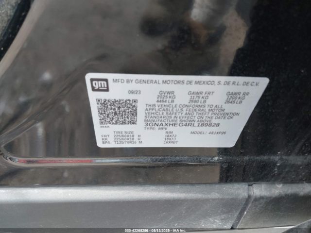 2024 CHEVROLET EQUINOX 3GNAXHEG4RL189828 Photo 8