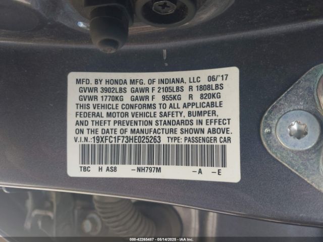 19XFC1F73HE025263 Honda Civic Ex-l