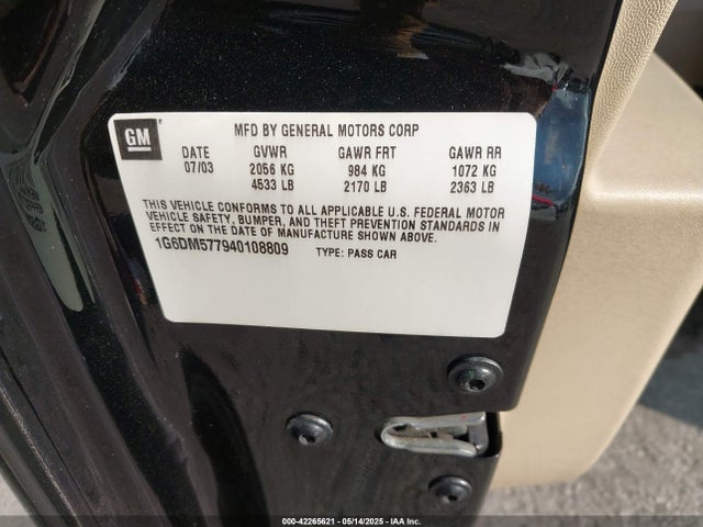 2004 CADILLAC CTS 1G6DM577940108809 Photo 8