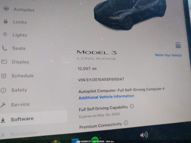 2025 TESLA MODEL 3 5YJ3E1EA5SF915047 Photo 6
