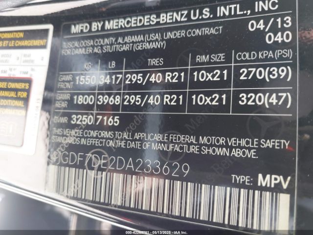 2013 MERCEDES-BENZ GL 550 4JGDF7DE2DA233629 Photo 8