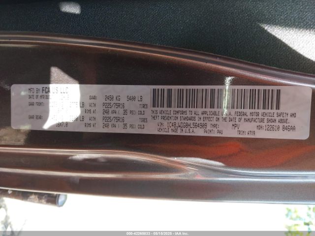 2017 JEEP WRANGLER UNLIMITED 1C4BJWDG8HL564909 Photo 8