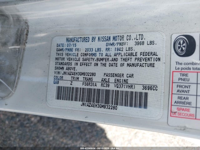 JN1AZ4EH3GM932280 Nissan 2016