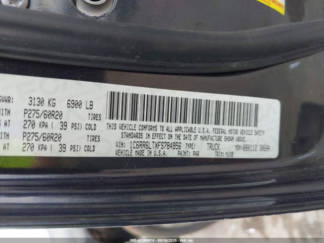 1C6RR6LTXFS784956 RAM 1500 Lone Star