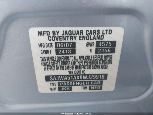 2008 JAGUAR X-TYPE SAJWA51AX8WJ29918 Photo 8