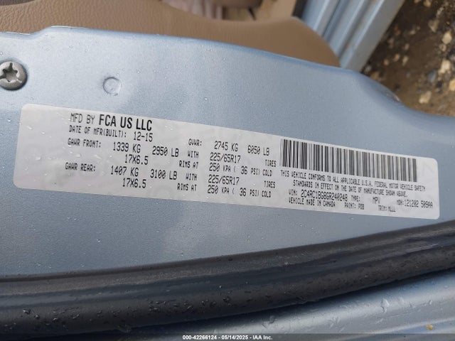 2C4RC1BG8GR240248 Chrysler Town & Country Touring