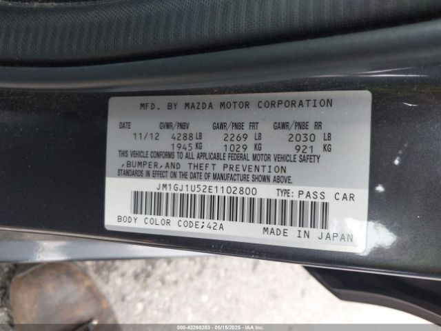 JM1GJ1U52E1102800 Mazda Mazda6 I Sport