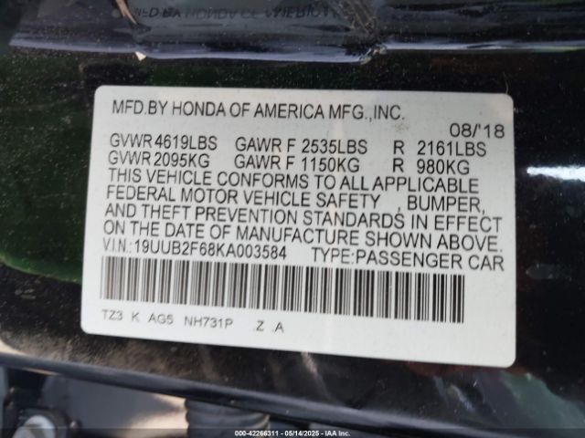 19UUB2F68KA003584 Acura j35y6