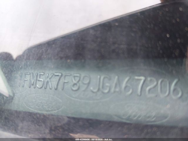 1FM5K7F89JGA67206 Ford Explorer Limited