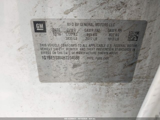 2017 CHEVROLET CRUZE 1G1BE5SM4H7204688 Photo 8