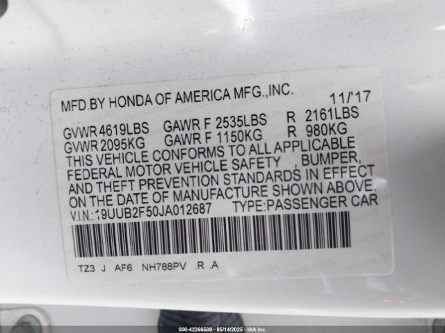 2018 ACURA TLX 19UUB2F50JA012687 Photo 8