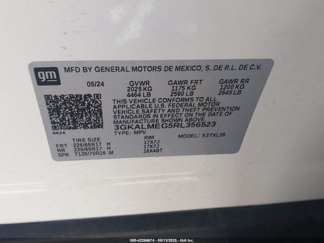 3GKALMEG5RL356523 GMC Terrain Fwd Sle