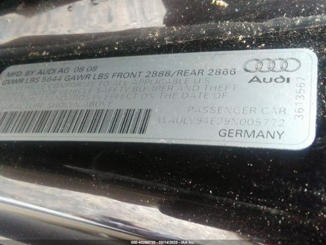 2009 AUDI A8 WAULV94E29N005772 Photo 8