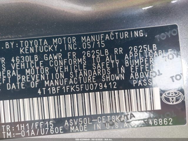 4T1BF1FK5FU079412 Toyota CAMRY SE